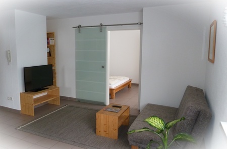 Einblick in Wohn und Schlafbereich Einblick in Wohn und Schlafbereich